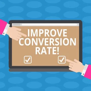 Word writing text Improve Conversion Rate. Business concept for Increase the Stock Illustration