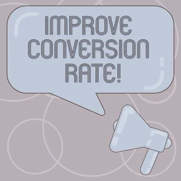 Word writing text Improve Conversion Rate. Business concept for Increase the Stock Illustration