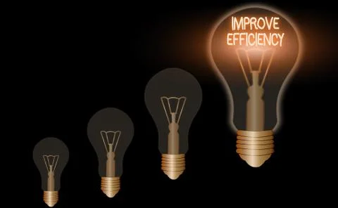 Word writing text Improve Efficiency. Business concept for Competency in Stock Illustration