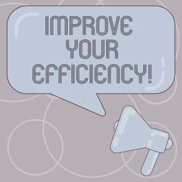 Word writing text Improve Your Efficiency. Business concept for increase Stock Illustration