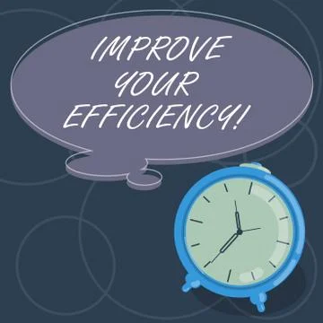 Word writing text Improve Your Efficiency. Business concept for increase Stock Illustration