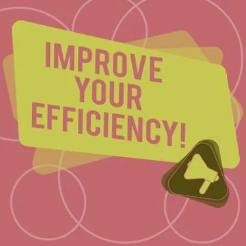 Word writing text Improve Your Efficiency. Business concept for increase Stock Illustration