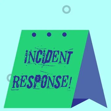 Word writing text Incident Response. Business concept for addressing and 스톡 일러스트