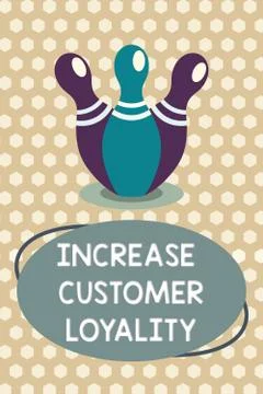 Word writing text Increase Customer Loyalty. Business concept for Consistently イラスト素材