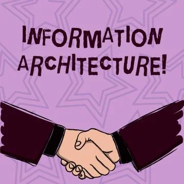 Word writing text Information Architecture. Business concept for structural d Stock Illustration
