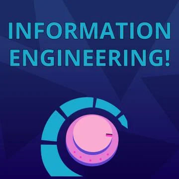 Word writing text Information Engineering. Business concept for deals with di Stock-Illustration
