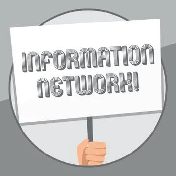 Word writing text Information Network. Business concept for computers were Stock Illustration