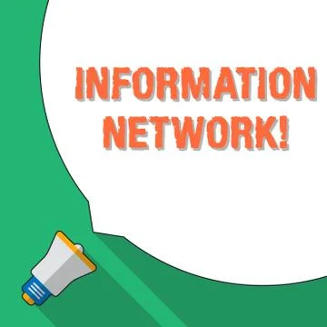 Word writing text Information Network. Business concept for computers were Stock Illustration