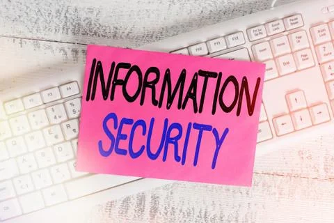 Word writing text Information Security. Business concept for being protected 스톡 사진