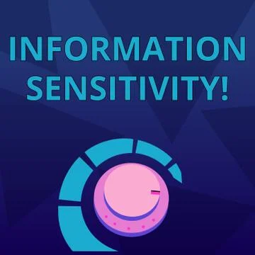 Word writing text Information Sensitivity. Business concept for data protecte 스톡 일러스트