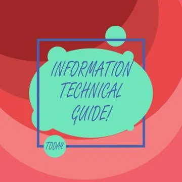 Word writing text Information Technical Guide. Business concept for Document Stock Illustration