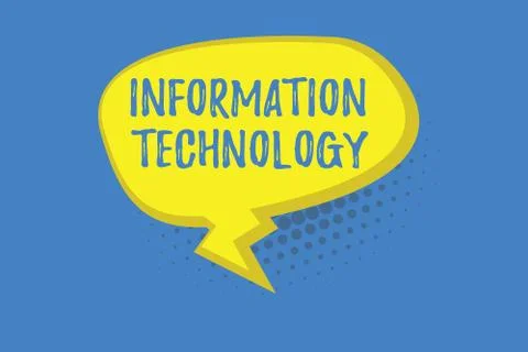 Word writing text Information Technology. Business concept for use Systems to Stock-Illustration