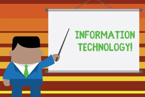 Word writing text Information Technology. Business concept for use Systems to Stock-Illustration