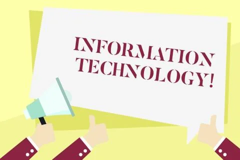 Word writing text Information Technology. Business concept for use Systems to Stock-Illustration