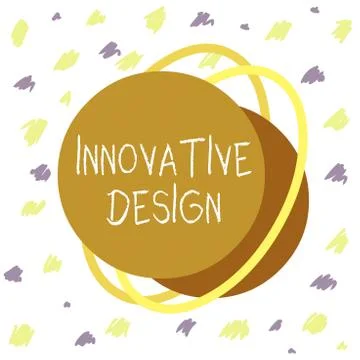 Word writing text Innovative Design. Business concept for application of better 스톡 일러스트