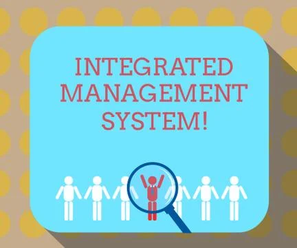 Word writing text Integrated Management System. Business concept for combines イラスト素材