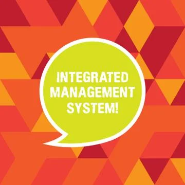 Word writing text Integrated Management System. Business concept for combines イラスト素材