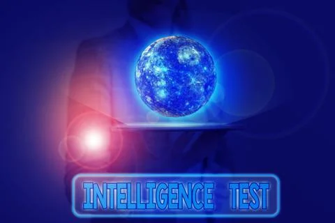 Word writing text Intelligence Test. Business concept for test designed to Stock Photos
