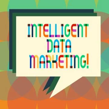 Word writing text Intelligent Data Marketing. Business concept for Information Stock Illustration