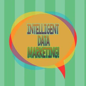 Word writing text Intelligent Data Marketing. Business concept for Information Stock Illustration