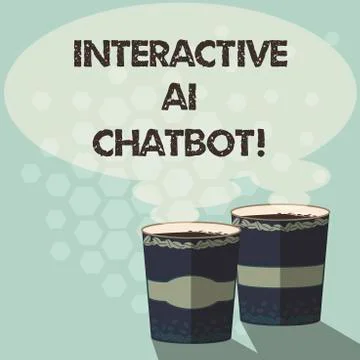 Word writing text Interactive Ai Chatbot. Business concept for computer program Stock Illustration