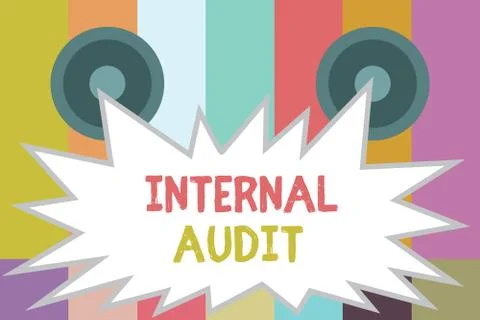 Word writing text Internal Audit. Business concept for Evaluates the Stock Illustration