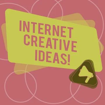Word writing text Internet Creative Ideas. Business concept for ability to make Stock Illustration