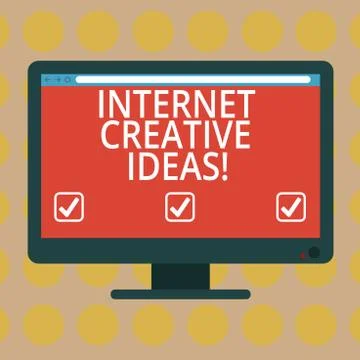 Word writing text Internet Creative Ideas. Business concept for ability to make Stock Illustration