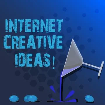 Word writing text Internet Creative Ideas. Business concept for ability to make Stock Illustration