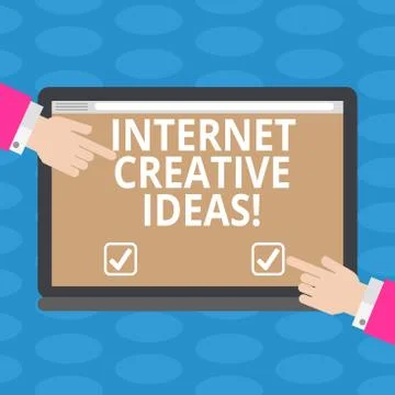 Word writing text Internet Creative Ideas. Business concept for ability to make Stock Illustration