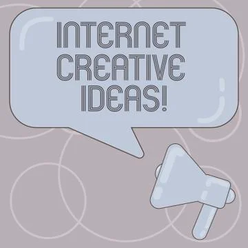 Word writing text Internet Creative Ideas. Business concept for ability to make Stock Illustration