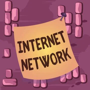 Word writing text Internet Network. Business concept for connects computers 스톡 일러스트