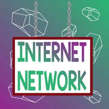 Word writing text Internet Network. Business concept for connects computers 스톡 일러스트