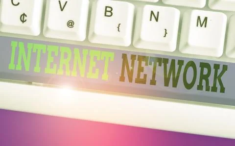 Word writing text Internet Network. Business concept for connects computers Stock Photos