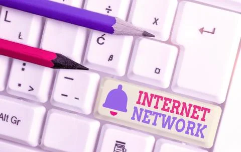 Word writing text Internet Network. Business concept for connects computers Stock Photos