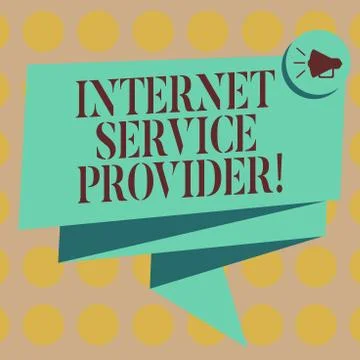 Word writing text Internet Service Provider. Business concept for Company that Stockillustratie
