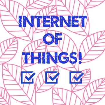 Word writing text Internet Of Things. Business concept for interconnection via イラスト素材
