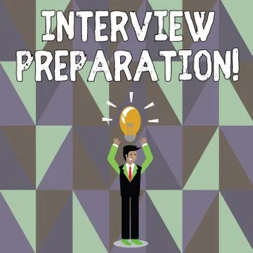Word writing text Interview Preparation. Business concept for Candidate getting Stock Illustration