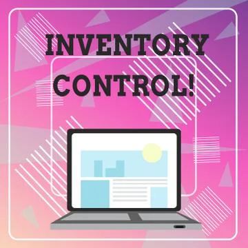 Word writing text Inventory Control. Business concept for regulating and Illustration