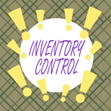 Word writing text Inventory Control. Business concept for regulating and Stock Illustration