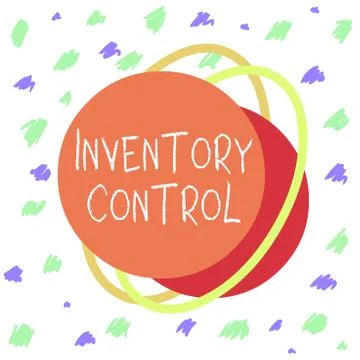 Word writing text Inventory Control. Business concept for regulating and Illustration