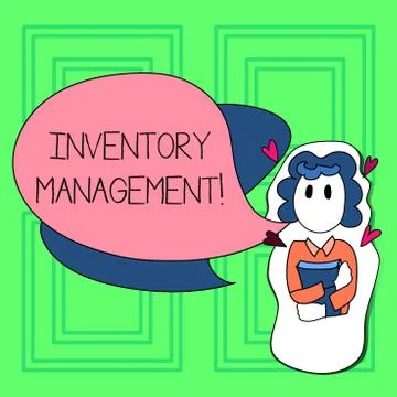 Word writing text Inventory Management. Business concept for supervision of n Stock Illustration