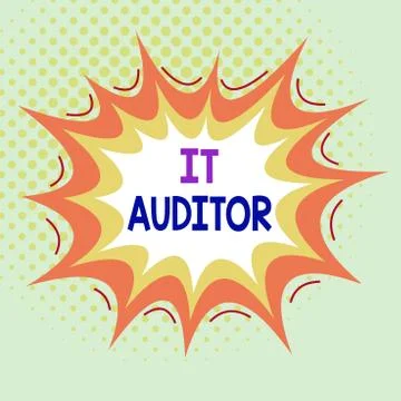 Word writing text It Auditor. Business concept for demonstrating authorized to Stock Illustration