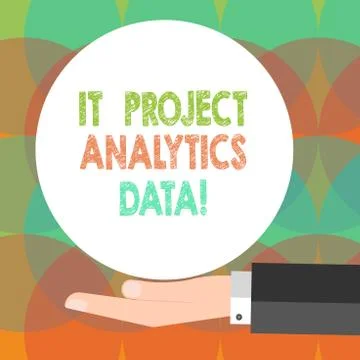 Word writing text It Project Analytics Data. Business concept for Information Illustrazione stock