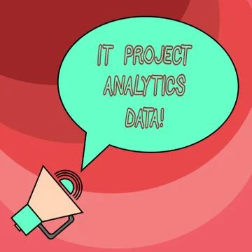 Word writing text It Project Analytics Data. Business concept for Information Illustrazione stock