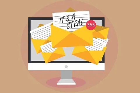 Word writing text It s is A Steal. Business concept for Getting confidential Stock Illustration
