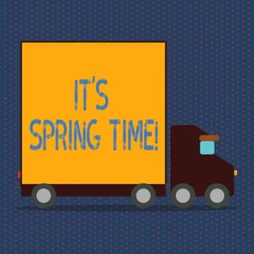 Word writing text It S Spring Time. Business concept for Month with great Stock Illustration