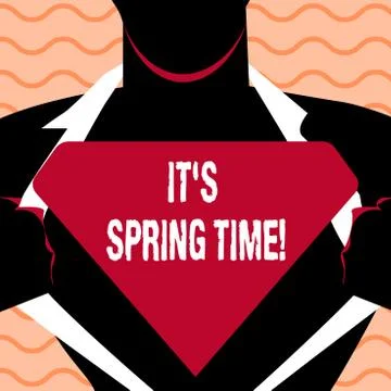 Word writing text It S Spring Time. Business concept for Month with great Stock Illustration