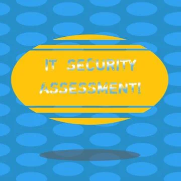 Word writing text It Security Assessment. Business concept for ensure that 스톡 일러스트
