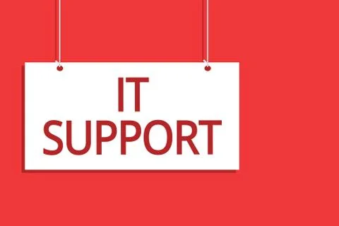 Word writing text It Support. Business concept for Lending help about 스톡 일러스트